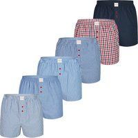 Klassische gewebte Baumwoll-Boxershorts Set