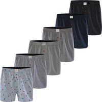 Klassische gewebte Baumwoll-Boxershorts Set