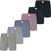 Klassische gewebte Baumwoll-Boxershorts Set