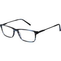 Rechteckige blaue Acetat-Vollrandbrille