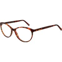 Gemusterte Cat-Eye-Brillenfassung aus Acetat