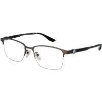 Gunmetal Halbrand Rechteckige Brille