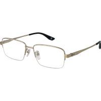 Rechteckige Titanbrille mit Halbrand