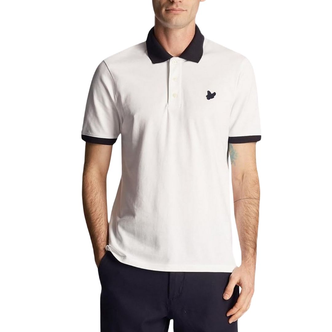 Ringel-Poloshirt mit Logo