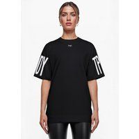 Übergroßes Baumwoll-T-Shirt mit Grafikprint