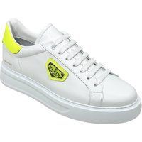 Leder Low-Top Plateau-Sneakers