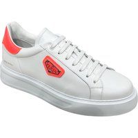Leder Low-Top Plateau-Sneakers