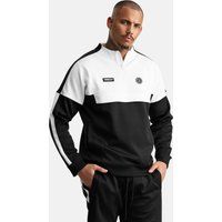 Zweifarbige Trainingsjacke mit Streifenärmeln