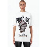 T-Shirt mit Grafikprint und Oversized-Passform