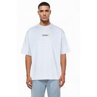 Graues T-Shirt mit Oversized-Passform