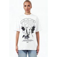 T-Shirt mit Grafikprint im Oversize-Schnitt