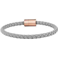 Geflochtenes Lederarmband mit Magnetverschluss
