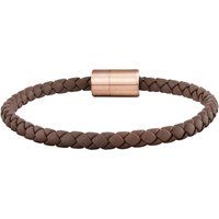 Geflochtenes Lederarmband mit Verschluss