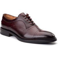 Base London Revers Leder Herren Bordo Oxford Schuhe
