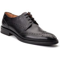 Base London Herren Elegante Schwarze Brogues aus Leder