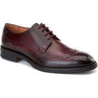 Base London Herren Bordeau Leder Schnürschuhe