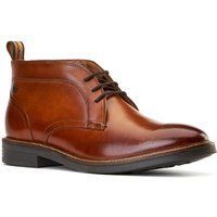 Base London Lincoln Leder Herren Stiefeletten in verbranntem Tan