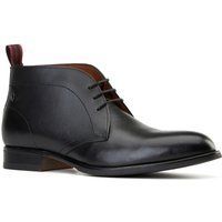 Base London Wallis Herren Schwarze Leder Knöchelstiefel