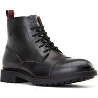 Base London Boulton Leder Herren Schwarze Stiefeletten