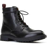 Base London Brunel Leder Herren Schwarze Stiefeletten