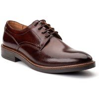 Base London Durham Leder Herren Schnürschuhe in verbranntem Braun