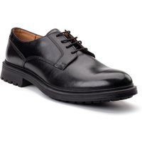 Base London Locke Leder Herren Schwarze Schnürschuhe