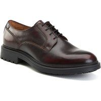 Base London Locke Leder Herren Bordo Schnürschuhe