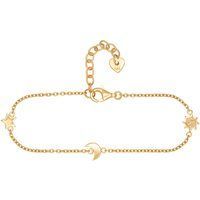 Himmels-Charm-Armband Gelbvergoldetes Silber