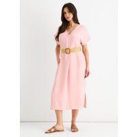 Blush-Pinkes, übergroßes Midikleid