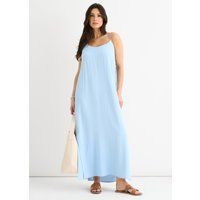 Luftiges, übergroßes Träger-Maxikleid