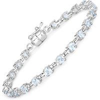 Blautopas Sterlingsilber Armband