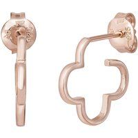 Roségoldene Kleeblatt Ohrstecker