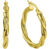 Gedrehte Creolen in Gold