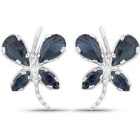 Saphir Schmetterling Ohrstecker