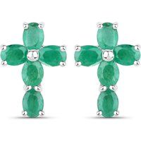 Smaragd Kreuz Ohrstecker