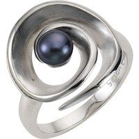Moderner Sterling Silber Perlenring