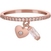 Zierlicher Roségold Herz Charm Ring