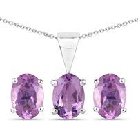 Amethyst Schmuckset mit Silberkette