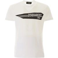 Dsquared2 Weißes Logo-T-Shirt mit Grafik