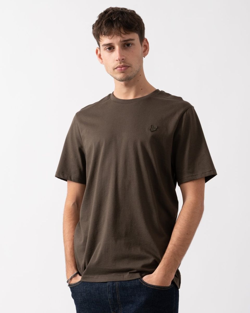 Klassisches T-Shirt mit Rundhalsausschnitt und Logo