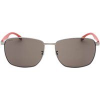 Matte Ruthenium Quadratische Sonnenbrille
