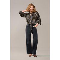Bluse mit Bension-Print Schwarz / Multi