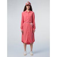 Bedrucktes Midi-Hemdkleid mit Gürtel