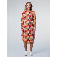 Bedrucktes Midi-Hemdkleid mit Gürtel