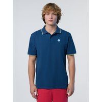 Klassisches Piqué-Poloshirt mit Besatz