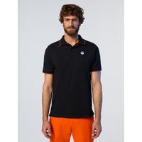 Klassisches Piqué-Poloshirt mit Besatz