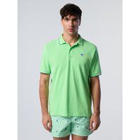 Klassisches Piqué-Poloshirt mit Besatz