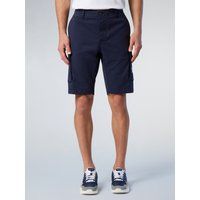Marineblaue Stretch-Gabardine-Cargoshorts