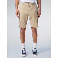 Marineblaue Stretch-Gabardine-Cargoshorts