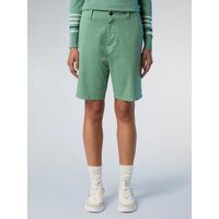 Hoch taillierte Chino-Shorts aus Bio-Baumwolle